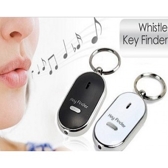 Whistle Controlled Key Finder With LED TorchLight (Black)